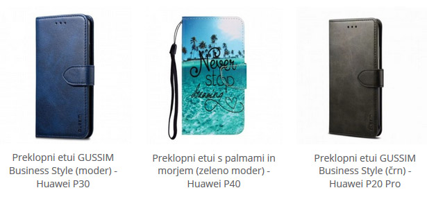 Preklopni etuiji za Huawei Preklopni etuiji za Huawei